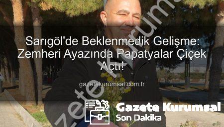 Sarıgöl’de Beklenmedik Gelişme: Zemheri Ayazında Papatyalar Çiçek Açtı!